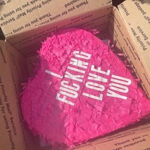 Adult Piñata and balloons